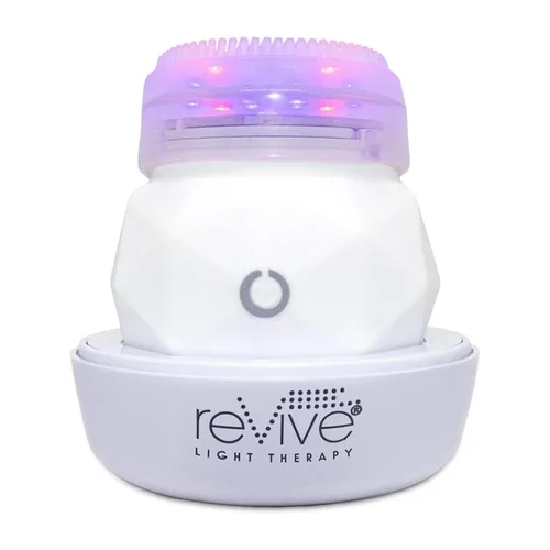 Vista 14 de reVive Light Therapy Lux Collection Soniqué Limpiador, Cepillo Limpiador Facial Sónico con Terapia de Luz Roja de Grado Médico para el Rostro