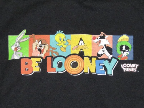 Vista 2 de Be Looney Youth Boys Looney Tunes Sudadera con capucha negra