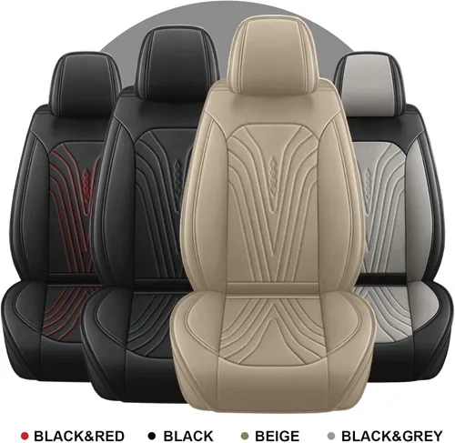 Vista 7 de 2 Front Seat Covers Fit for Mazda Mazdaspeed3 2008-2013: Waterproof Leather Car Seat Covers Breathable Automotive Seat Cushion Protector
