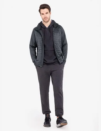 Vista 7 de BALEAF Men's Running Jacket Lightweight Thumble Hole Warm Up Puffer Jacket Hybrid Thermal Coat Insulated Hiking Golf