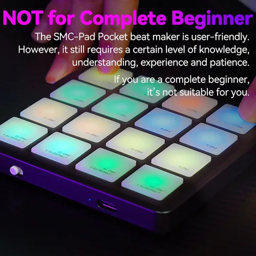 Vista 6 de Máquina Beat Maker - Almohadilla MIDI Bluetooth, bolsillo