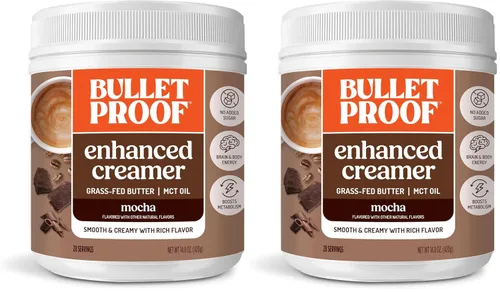 Vista 9 de Crema de Café Bulletproof Vainilla Francesa, 14.8 Onzas, Crema de Café Keto con Aceite MCT y Mantequilla Alimentada con Hierba Apoya la función