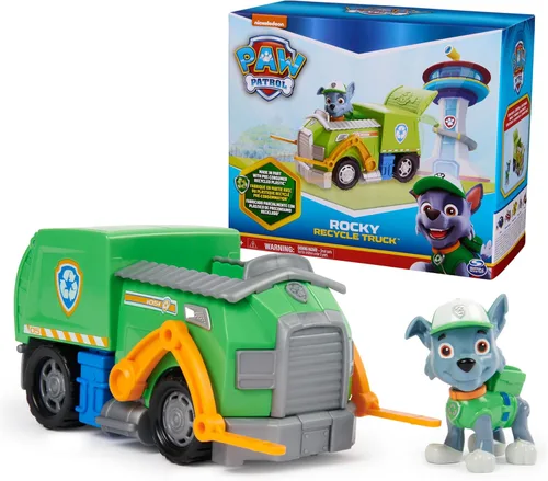 Vista 9 de Paw Patrol, Patrulla de Chase, Vehículo de juguete con figura de acción coleccionable, juguetes para niños con conciencia sostenible para niños