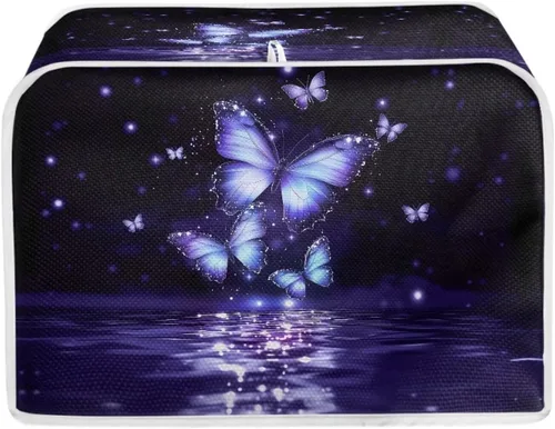 Vista 40 de Fundas decorativas para tostadora de notas musicales otoñales de 2 rebanadas para electrodomésticos de cocina pequeños, cubierta reversible