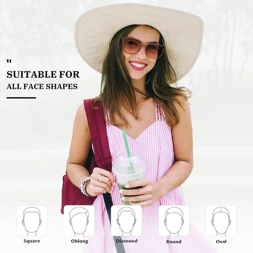 Vista 3 de Livho - Gafas de sol de moda para mujer y hombre, con protección UV 400