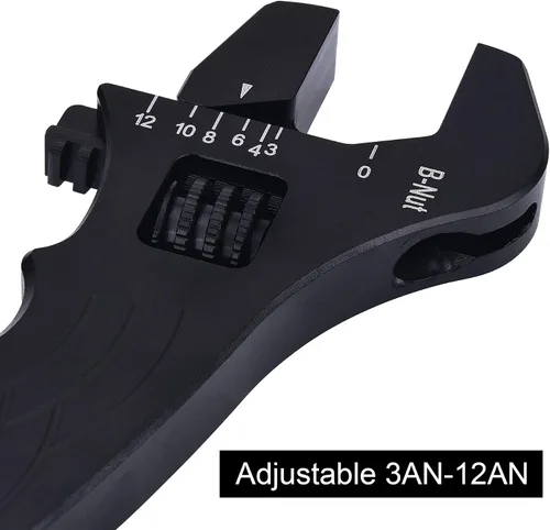 Vista 2 de EVIL ENERGY Llave ajustable para manguera de montaje AN 3AN-12AN de aluminio negro