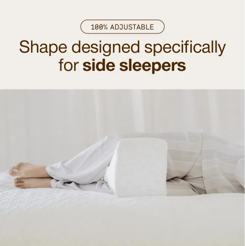 Vista 5 de Almohada Coop Home Goods. Ortopédica, ajustable, contorneada con espuma de memoria para las rodillas