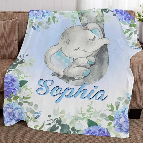 Vista 3 de Artsadd Manta de bebé personalizada para niñas y niños, mantas de bebé personalizadas con nombre, manta personalizada para niños, recién nacidos