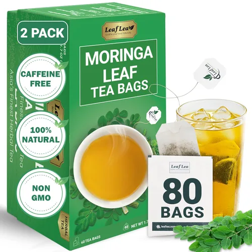 Vista 19 de LeafLea Bolsas de té de melón amargo natural, 40 bolsas de té de hierbas Cundeamor - Té de frutas Melon Amargo Gohyah Apoyo para el bienestar