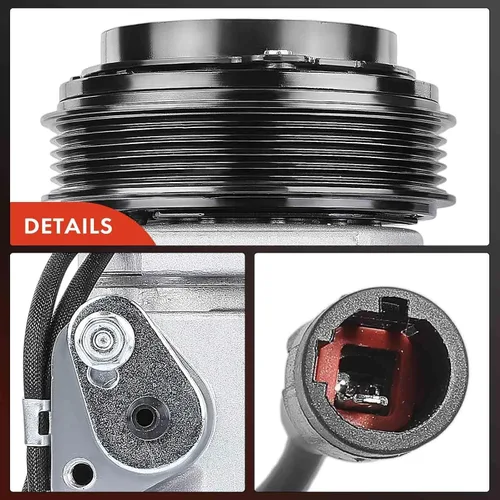 Vista 8 de A-Premium Compresor de aire acondicionado con embrague compatible con Suzuki Aerio 2.0L 2.3L 2002-2007