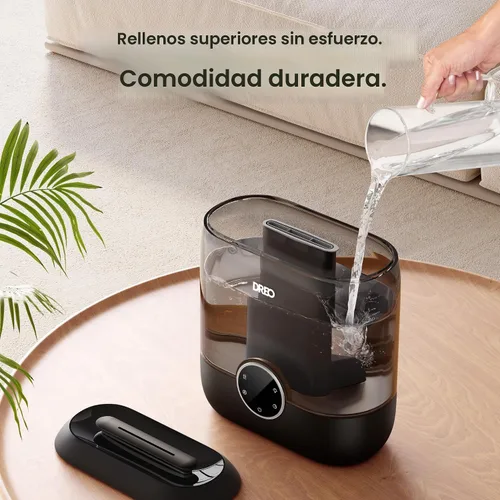 Vista 7 de DREO Humidificadores inteligentes de 6L para dormitorio, habitación grande Ébano