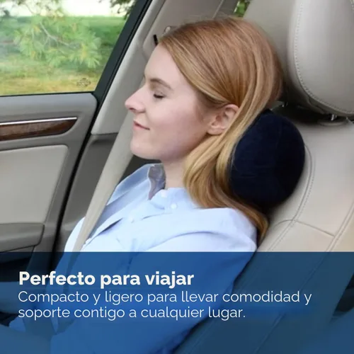 Vista 4 de Almohada de viaje multiusos de espuma viscoelástica Tempur-Pedic, en forma de maní, para el alivio de la presión lumbar en el cuello y la espalda