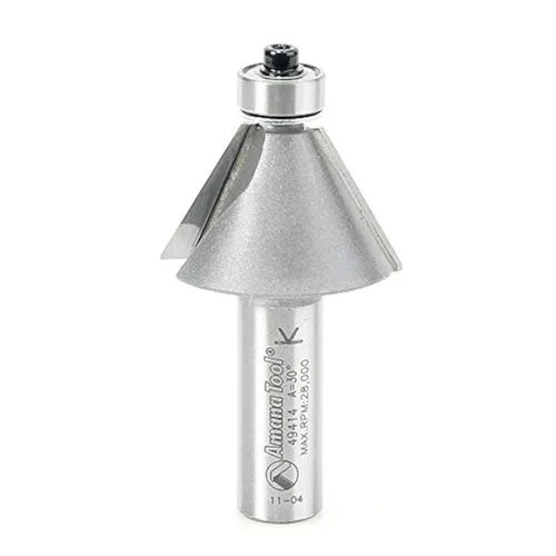 Vista 14 de Amana Tool - Chaflán con punta de carburo 49400 45° x 1-1/4 de diámetro x 1/2 x 1/4 "vástago