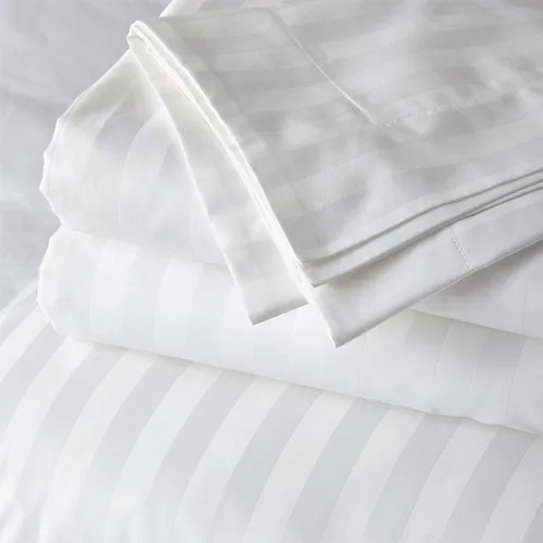Vista 8 de LaxLinen Funda de edredón de 600 hilos, cierre de cremallera, 100% algodón egipcio, tamaño matrimonial/doble (88 x 88 pulgadas), chocolate a rayas