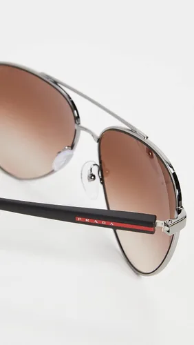 Vista 4 de Prada Gafas de sol clásicas de aviador para mujer
