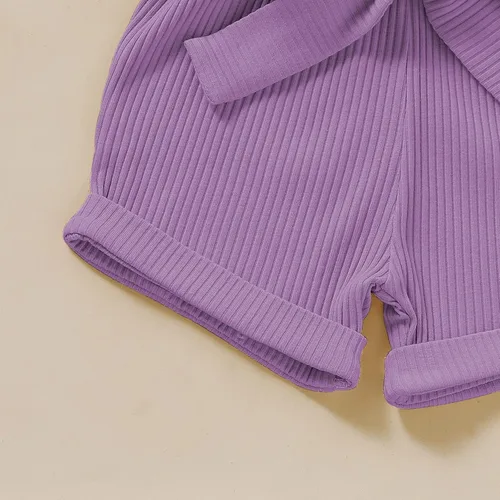 Vista 6 de Ropa de niña para bebé, ropa sin mangas, lindo halter mameluco de una sola pieza, conjunto de ropa de verano 1-5T
