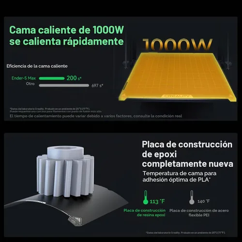 Vista 4 de Impresora 3D Creality Ender-5 Max, gran volumen de construcción 400 * 400 * 400mm, hasta 700mm/s de velocidad de impresión, eje X con riel lineal