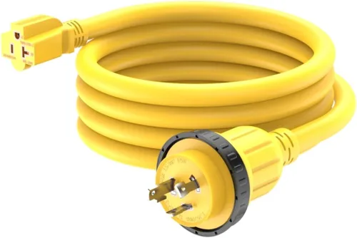 Vista 8 de Adaptador de corriente Marine-Shore de 1 pie de 30 amperios a 15 amperios