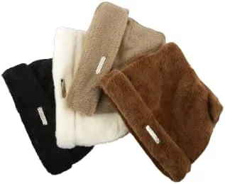 Vista 3 de Gorro de gato con orejas para mujer, gorros holgados para mujer, accesorios de grunge, sombreros peludos