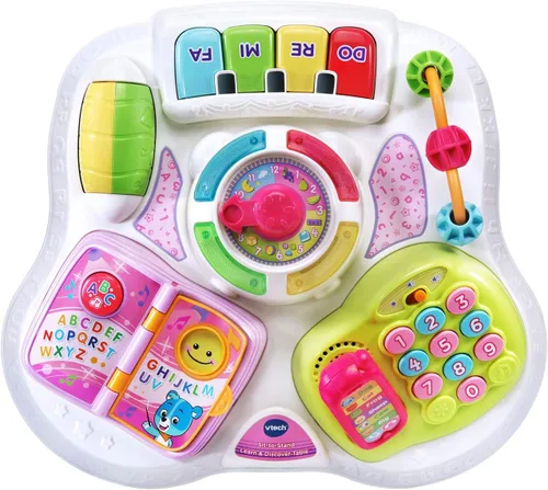 Vista 3 de VTech Sit-To-Stand - Mesa para aprender y descubrir, color rosa