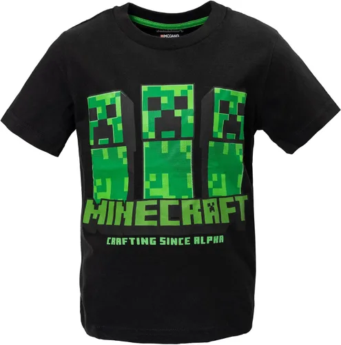 Vista 4 de Minecraft Paquete de 3 camisetas gráficas de manga corta para niños de Mobs
