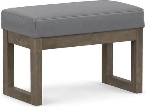 Vista 13 de SIMPLIHOME Milltown - Reposapiés rectangular (26.0 in de ancho) contemporáneo Platino