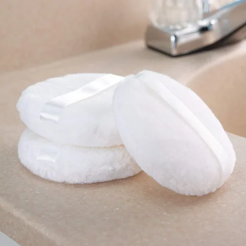 Vista 2 de Joly Soplo de polvo suelto grande, 4.3 '' XXL Body Puff con cinta (10PCS) Blanco