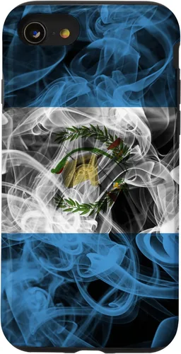 Vista 18 de Funda para iPhone 17 con diseño de bandera de Guatemala con estética ahumada