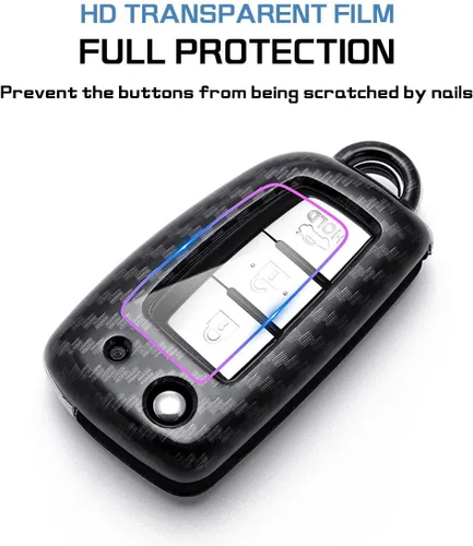 Vista 6 de ontto Funda para Llave de Automóvil Flip con Botón de Nissan, Carcasa de Llave de ABS para Rogue Rogue Select Blanco