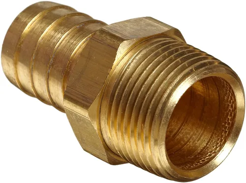 Vista 5 de Conector de manguera Anderson, metales de latón, Barb x NPT macho, 1