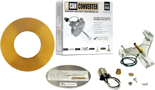 Vista 13 de The Can Converter R56 - Kit de conversión de luz empotrada para lata con medallón de techo plano de 7 pulgadas, mejoras para el hogar para latas
