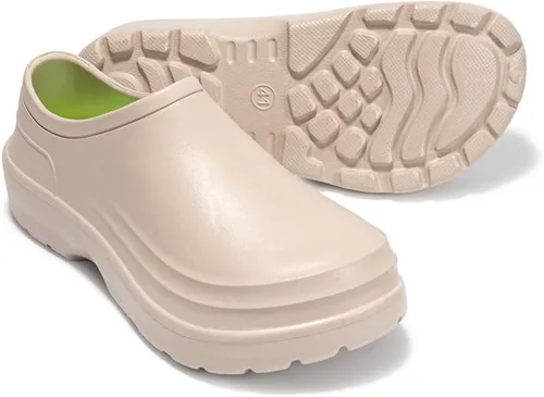 Vista 4 de Zapatos de chef para hombre, antideslizantes, impermeables, zapatos de trabajo para hombre, zuecos de enfermería, zapatos de enfermería