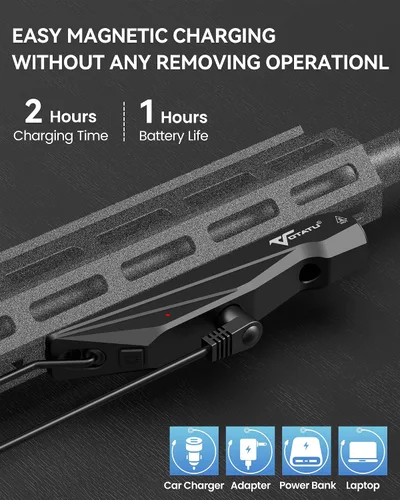 Vista 4 de VOTATU ML40S - Linterna táctica de 1450 lúmenes con interruptor de presión, compatible con riel M-Lok, luz de arma para rifle, función