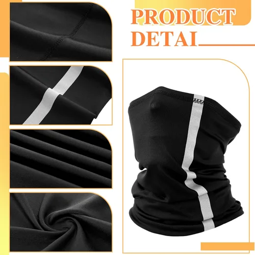Vista 4 de SATINIOR 8 unidades de sombrero duro de ala completa para el sol, protección solar, protección para el cuello, polaina para el cuello, bufanda