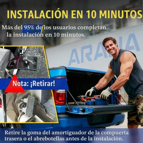Vista 5 de ARANA Tailgate Assist Shock Soft Open for Ford F150 F250 F350 2015-2026