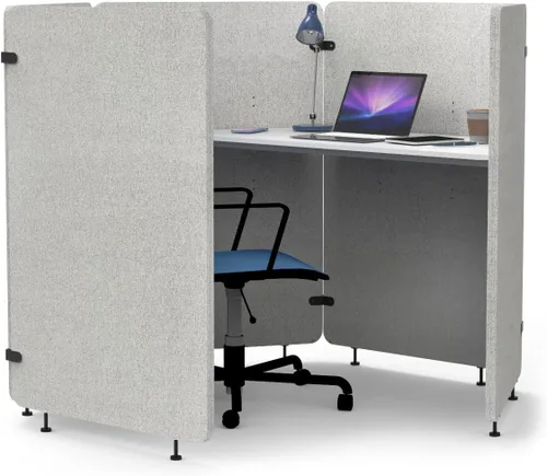 Vista 6 de Stand Up Desk Store Ruedas de 2 pulgadas para reducir el ruido reciclado PET Workpods (paquete de 6)