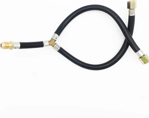 Vista 2 de METER STAR 3/8 "Flare Gas Barbacoa Grill Conexión Manguera Flexible Manguera Baja Presión Y Splitter Manguera Montaje Piezas Tubo de Entrada