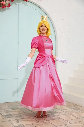 Vista 4 de PAINEOMN Vestido de princesa para mujer, disfraz de princesa de Halloween, cosplay, corona, aretes, guantes, traje de disfraz para adultos