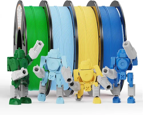 Vista 44 de Paquete de filamento PLA de 0.069 pulgadas, 8 colores vibrantes, apto para Pla Bundle-250gx8-112020006