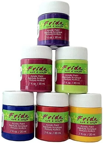 Vista 3 de Frida Art & Craft Juego de pintura de animales de granja; 6 pinturas de 0.67 onzas