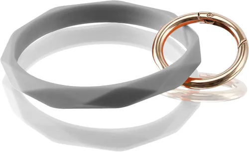 Vista 31 de Llavero pulsera de silicona para mujeres y niñas en forma de diamante