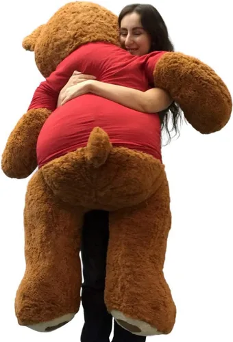 Vista 6 de Big Plush Oso de peluche gigante con camisa I'm Sorry, oso de peluche enorme, animal de peluche de 5 pies, regalo de disculpa, OSO de peluche