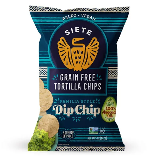 Vista 12 de Siete Chips de tortilla sin granos, sin gluten, aprobados por Whole30, paleo, vegano, sin OMG, chips de inmersión, 5 onzas (paquete de 3)