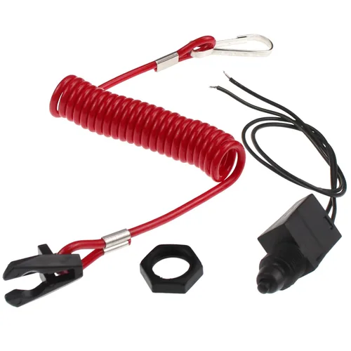 Vista 10 de ZOOKOTO Cordón universal para motor fuera de borda para interruptor de parada urgente y cordón de seguridad para Yamaha/Tohatsu/Honda Motores fuera
