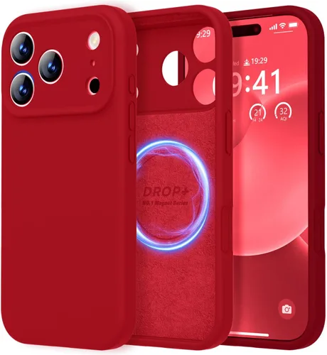 Vista 244 de LOVE 3000 Diseñada para Funda iPhone Air, Silicona Premium [Compatible con Magsafe][Forro de Microfibra Suave Anti-Rayones] Funda Protectora