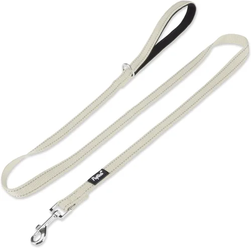 Vista 8 de PUPTECK Correa reflectante para perro con cómodo mango acolchado, correa de nailon duradera para perros pequeños, medianos y grandes, gatos Beige
