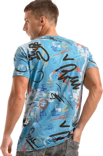 Vista 3 de YININF Camisetas gráficas para hombre - Hipster Hip-Hop Cool Novedoso Diseño Streetwear Camisetas