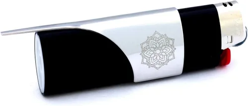 Vista 15 de Kasher Estuche para encendedor de mandala con encendedor, construcción elegante y duradera, herramienta multiusos ligera, portátil, accesorio