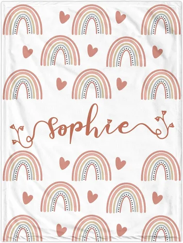 Vista 13 de Manta de bebé personalizada con nombre, manta personalizada de elefante para niña, regalos personalizados para baby girls, Navidad, Pascua