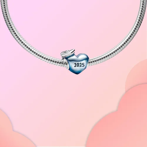 Vista 2 de LUXILLA Dijes familiares de joyería para mujer, plata de ley 925, para pulseras, collares, día de San Valentín, día de la madre, regalo de joyería